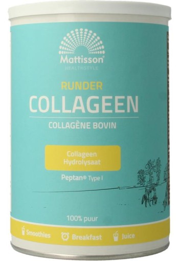 Mattisson Runder collageen poeder Peptan (300 Gram)