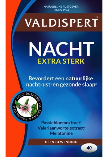 Valdispert Nacht extra sterk 40 dragees