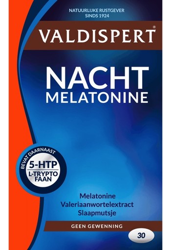 Valdispert Nacht melatonine 5 htp 30 tabletten