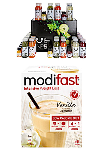 5 x GRATIS Modifast Milkshake Vanilla Flavoured 440 g Doos + 5 Dagen Detox Sapkuur - DrDetoxBox N°5