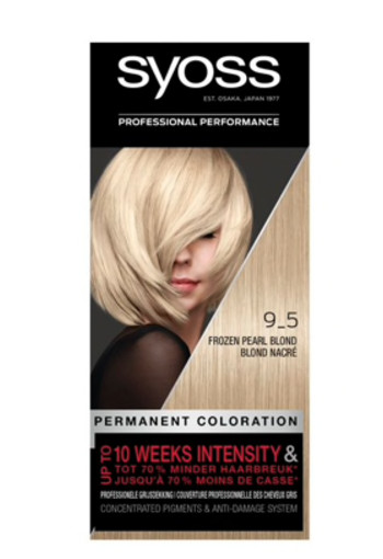 Syoss Color baseline 9-5 frozen pearl blonde haarverf 1 Set