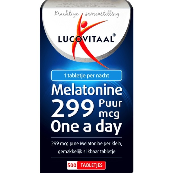 Lucovitaal MELATONINE 0,299 MG PUUR 500 stuks