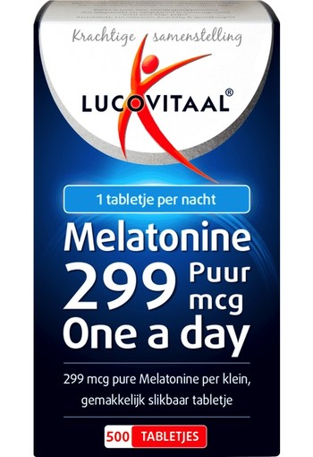 Lucovitaal MELATONINE 0,299 MG PUUR 500 stuks