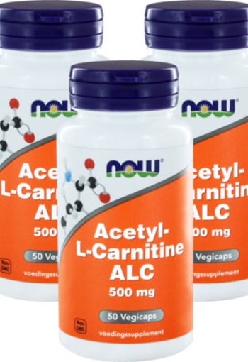 Now Acetyl L Carnitine 500 Mg Trio 3x 50cap