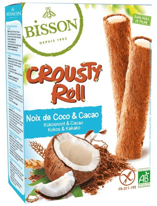 Bisson Crousty roll kokos cacao bio (125 Gram)