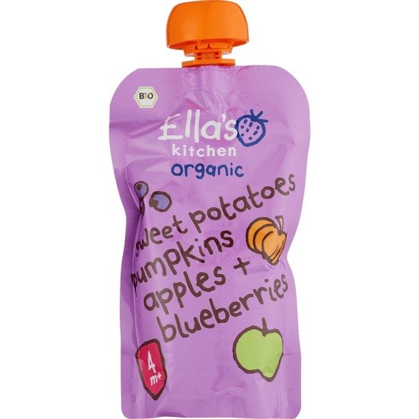 ELLA'S KITCHEN Sweet Patatoes, Pumpkins, Apples & Blueberries 4+ Maanden 120 gram