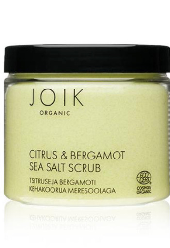 Joik Citrus & bergamot sea salt scrub organic vegan (240 Gram)