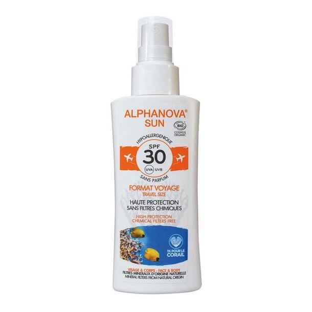 Alphanova Sun Sun spray gevoelige huid SPF30 (90 Gram)
