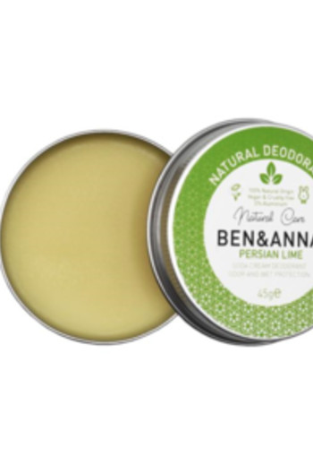 Ben & Anna Natural deodorant creme persian lime (45 Gram)