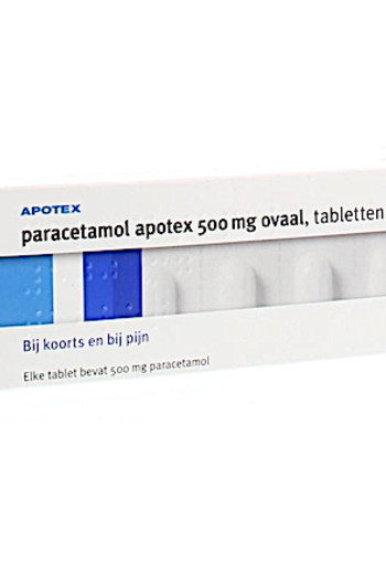 Apotex Paracetamol 500 Mg - 50 tabletten