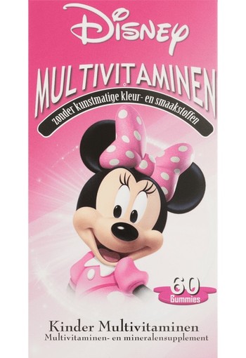Disney Minnie Mouse Kinder Multivitaminen Gummies  smelttablet 150 GR 