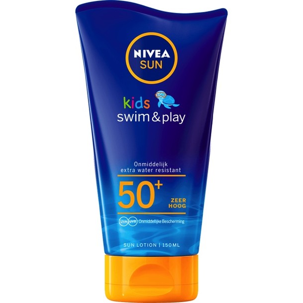 Nivea Sun Kids Zonnebrand Swim & Play Zonnecrème - Spf50+ 150 ml