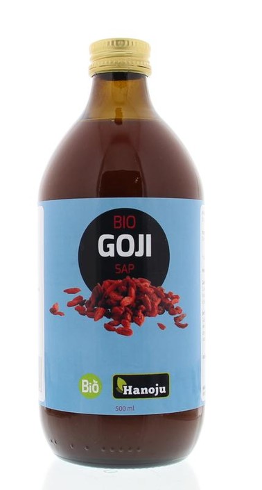 Hanoju Goji premium 100% sap glas fles bio (500 Milliliter)