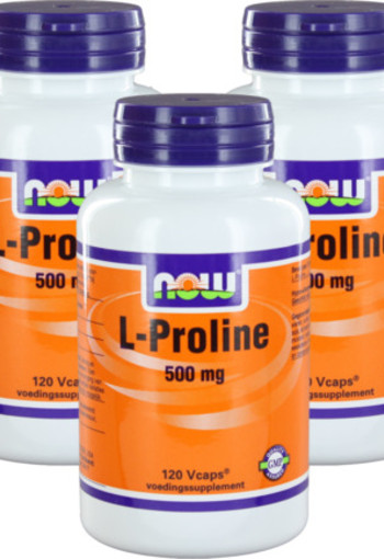 Now L-proline 500 Mg Trio 3x 120vc