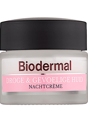 Biodermal Nachtcrème Droge & Gevoelige Huid 50 ML, creme