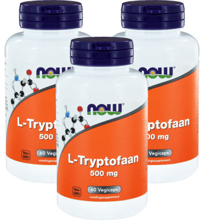 Now L-tryptofaan 500 Mg Trio 3x 60sft