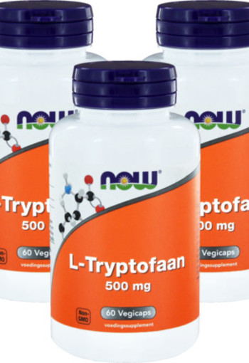 Now L-tryptofaan 500 Mg Trio 3x 60sft