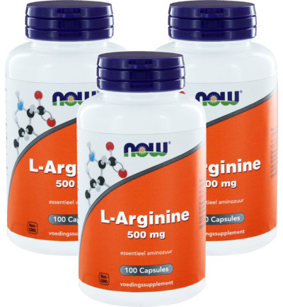 Now L-arginine 500 Mg Trio 3x 100cap