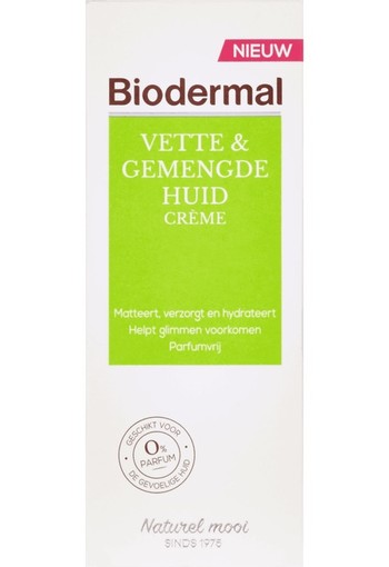 Biodermal Vette & Gemengde Huid Crème 50 ML