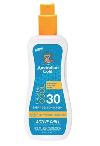 Australian Gold Fresh & cool active chill spray gel SPF30 (237 Milliliter)