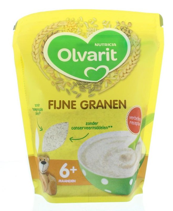 Olvarit Ontbijtpap fijne granen 6+ maanden (200 Gram)