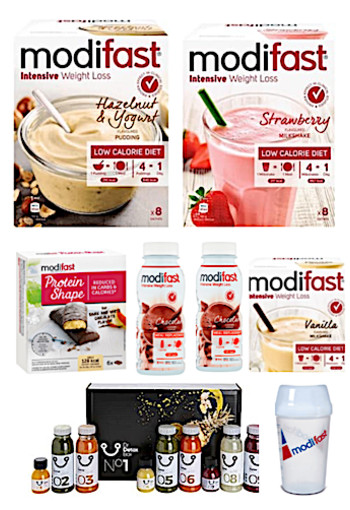Modifast Milkshakes Combinatie Pakket (incl. Schudbeker) 