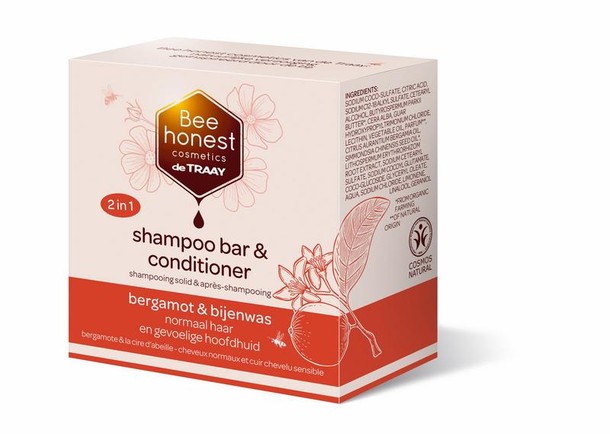 Traay Bee Honest Shampoobar bergamot & bijenwas (80 Gram)