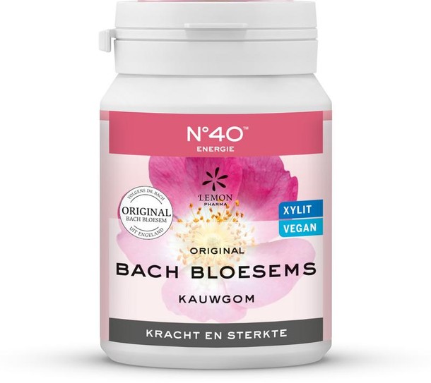 Lemonpharma Bach Kauwgom nr. 40 kracht & sterkte (60 Gram)