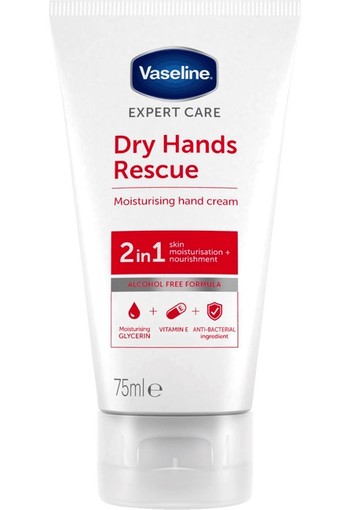 Vaseline Dry Hands Rescue Creme 75 ml