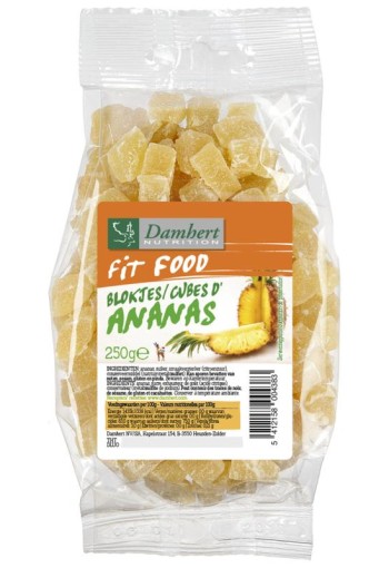 Damhert Fit food ananasblokjes (250 Gram)