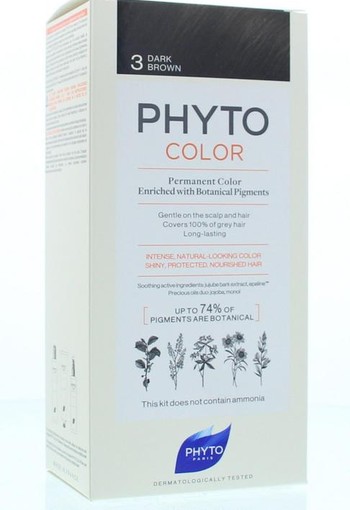 Phyto Paris Phytocolor chatain France 3 (1 Stuks)