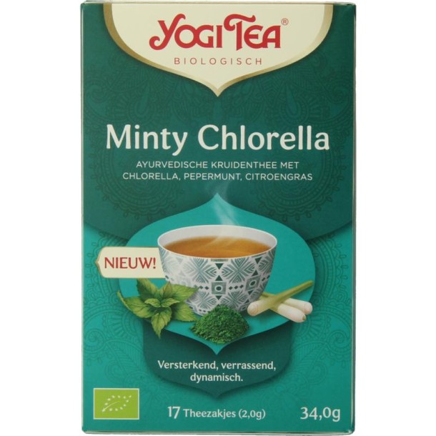 Yogi Tea Minty chlorella bio (17 Zakjes)