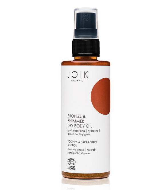 Joik Bronze & shimmer dry body oil organic (100 Milliliter)
