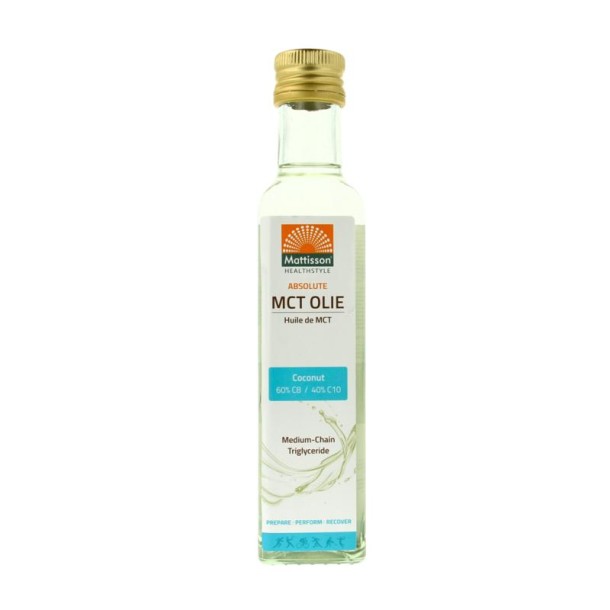 Mattisson MCT olie blend C8 60% C10 40% (250 Milliliter)