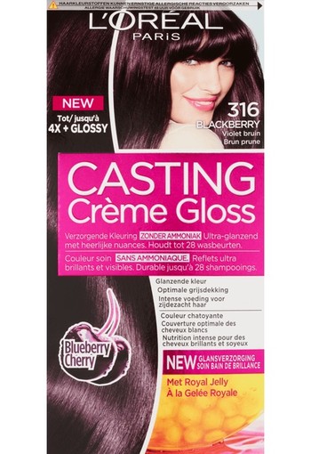 L'Oréal Paris Casting Crème Gloss Verzorgende Haarkleuring 316 Blackberry 160 ml