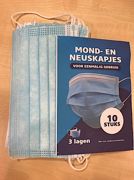 Mondkapjes eenmalig gebruik -10 stuks