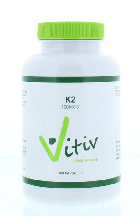 Vitiv Vitamine K2 100mcg (100 Capsules)