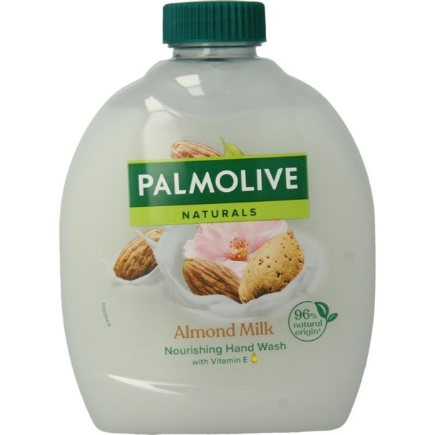 Palmolive Vloeibare zeep melk & amandel navulling (300 Milliliter)