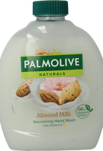Palmolive Vloeibare zeep melk & amandel navulling (300 Milliliter)