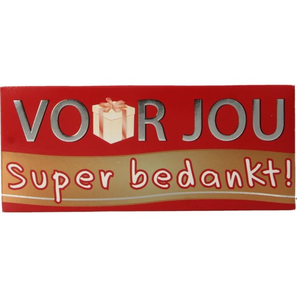 Voor Jou! Wensreep super bedankt (70 Gram)