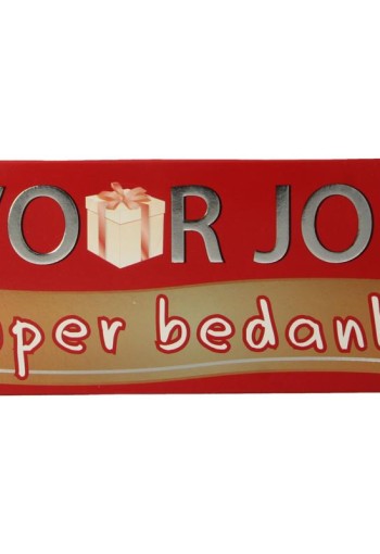 Voor Jou! Wensreep super bedankt (70 Gram)