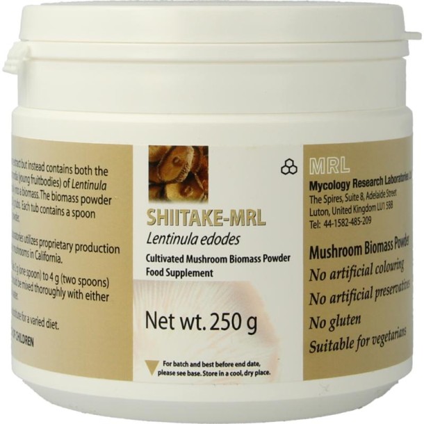 MRL Shiitake poeder bio (250 Gram)