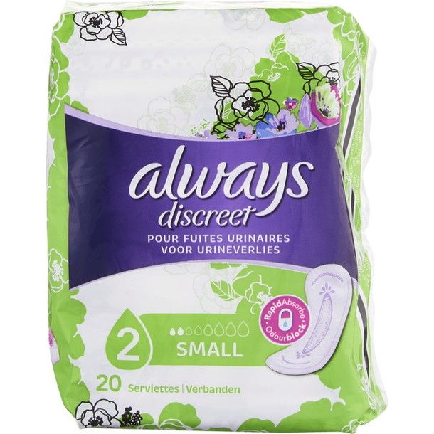 Always Discreet Verband+ Voor Urineverlies Small 20 stuks