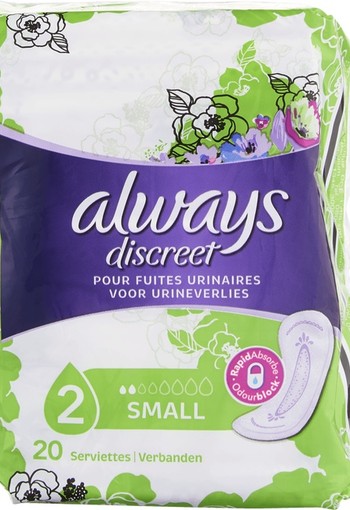 Always Discreet Verband+ Voor Urineverlies Small 20 stuks