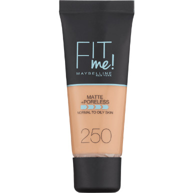 Maybelline Fit Me Matte + Poreless Foundation 250 Sun Beige