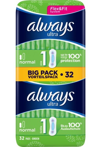 Always Ultra Maandverband Normal 32 stuks