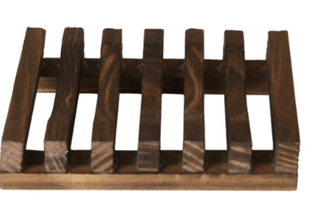 Shampoo Bar / Zeep Houder van Donker Hout