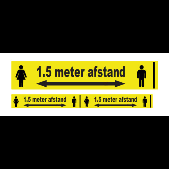 Afzetlint 1,5m afstand houden