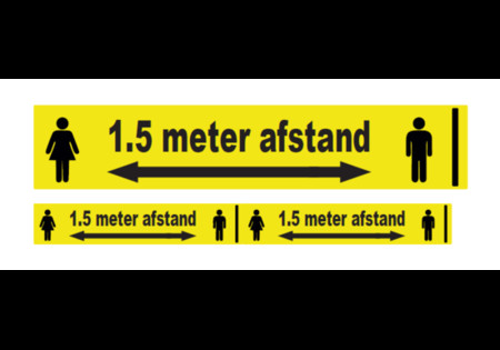 Afzetlint 1,5m afstand houden