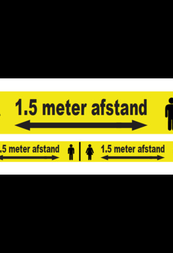 Afzetlint 1,5m afstand houden